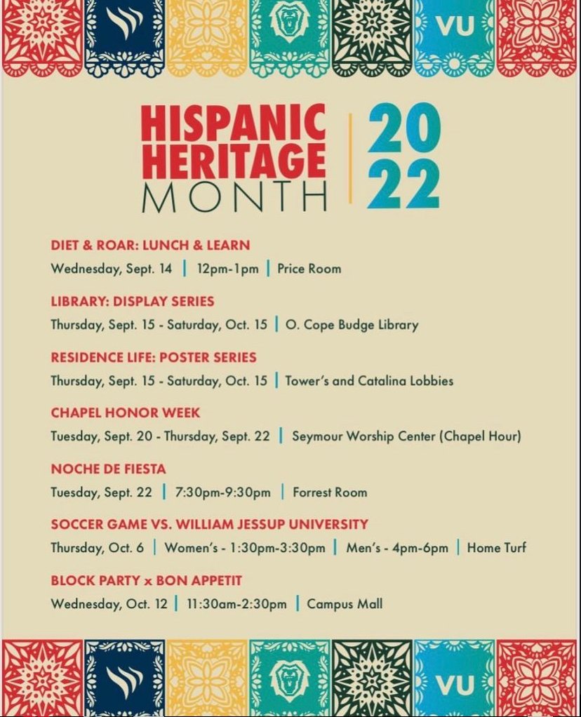 Hispanic Heritage Month - The Vanguard Voice